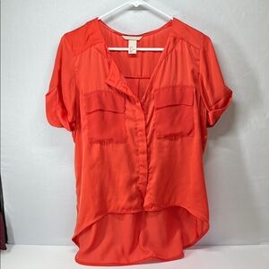H&M Vibrant Red Blouse‎
